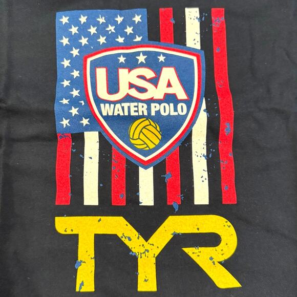 TYR Womens USA Water Polo WP Group Tee SS Tshirt - Navy WWPET3A - Size XXL - Picture 2 of 6